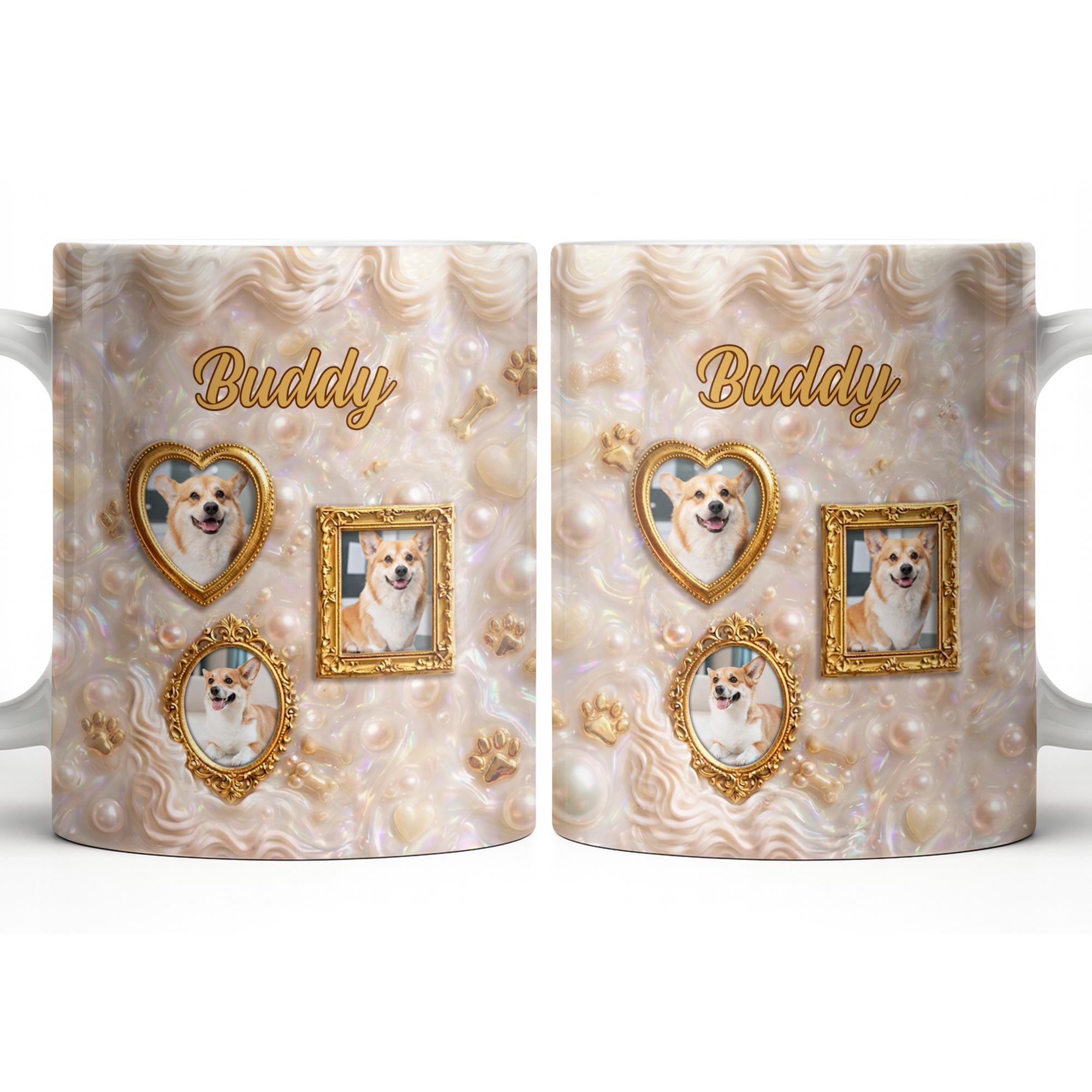 Personalized Photo Mug Custom Gift for Dog Lovers | Dog Dad, Mom Edge-to-edge Mug GradoCreations