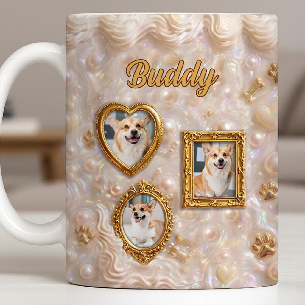 Personalized Photo Mug Custom Gift for Dog Lovers | Dog Dad, Mom Edge-to-edge Mug GradoCreations