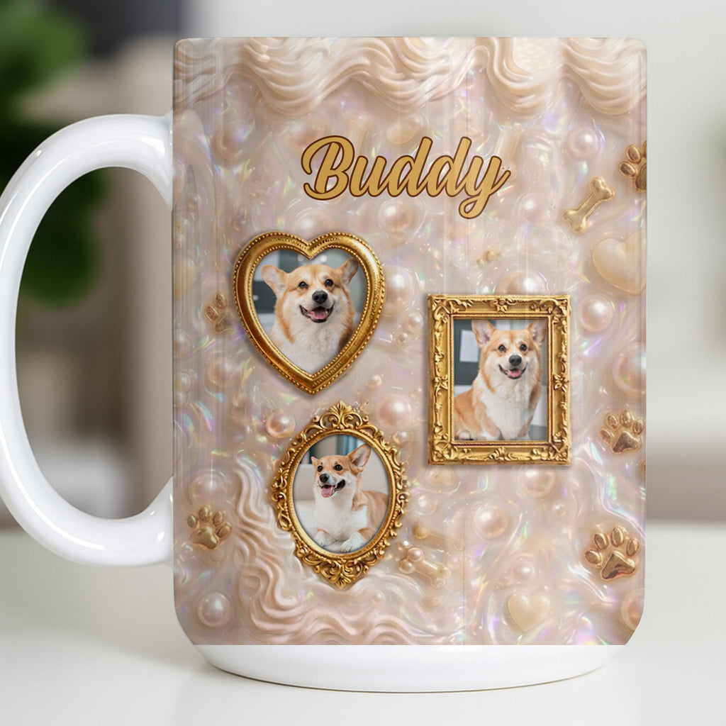 Personalized Photo Mug Custom Gift for Dog Lovers | Dog Dad, Mom Edge-to-edge Mug GradoCreations