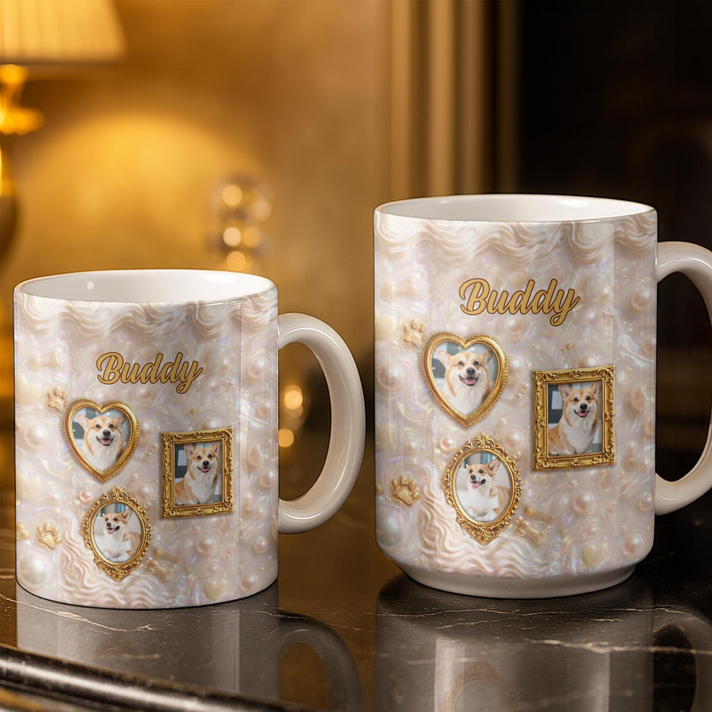 Personalized Photo Mug Custom Gift for Dog Lovers | Dog Dad, Mom Edge-to-edge Mug GradoCreations