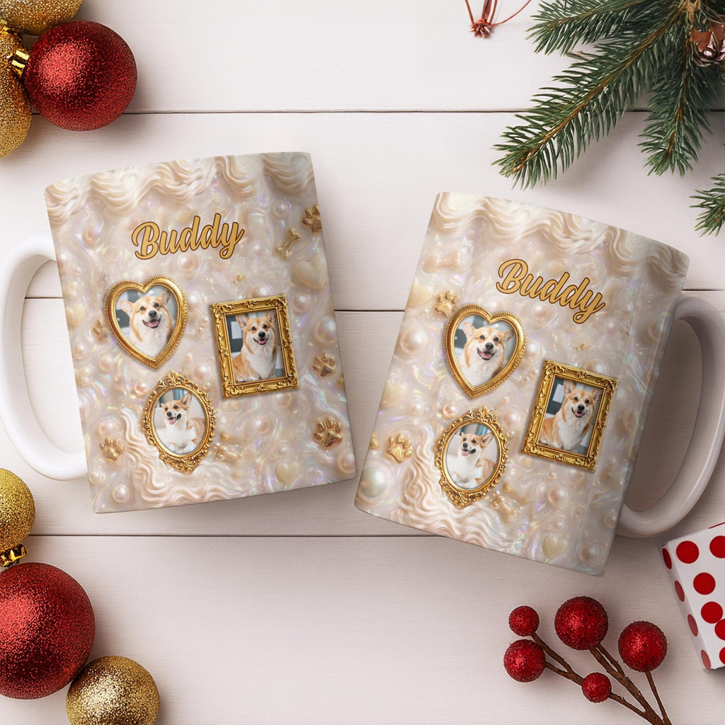 Personalized Photo Mug Custom Gift for Dog Lovers | Dog Dad, Mom Edge-to-edge Mug GradoCreations