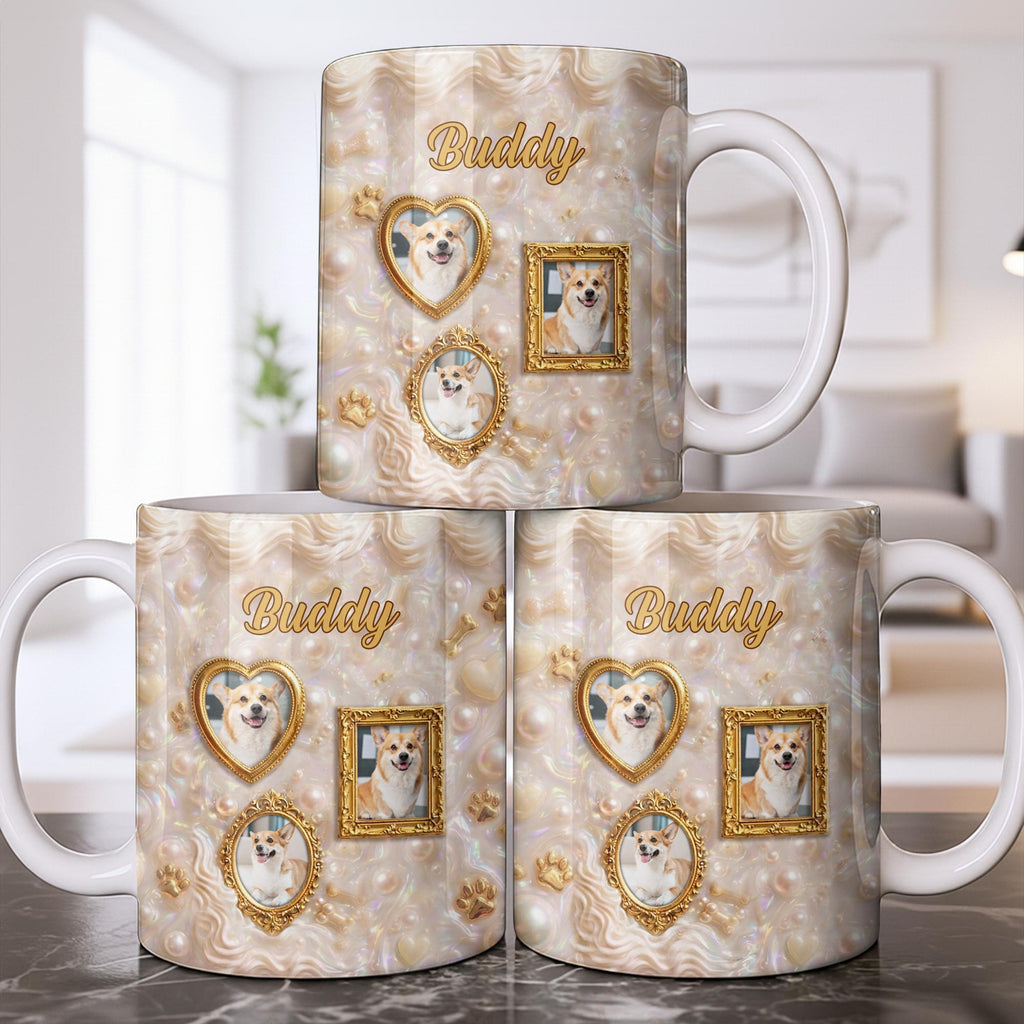 Personalized Photo Mug Custom Gift for Dog Lovers | Dog Dad, Mom Edge-to-edge Mug GradoCreations