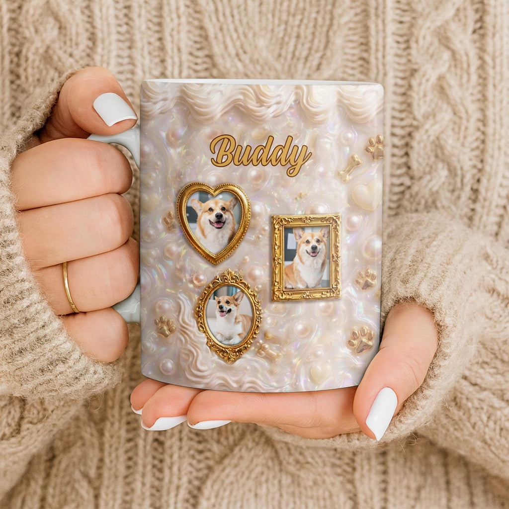 Personalized Photo Mug Custom Gift for Dog Lovers | Dog Dad, Mom Edge-to-edge Mug GradoCreations