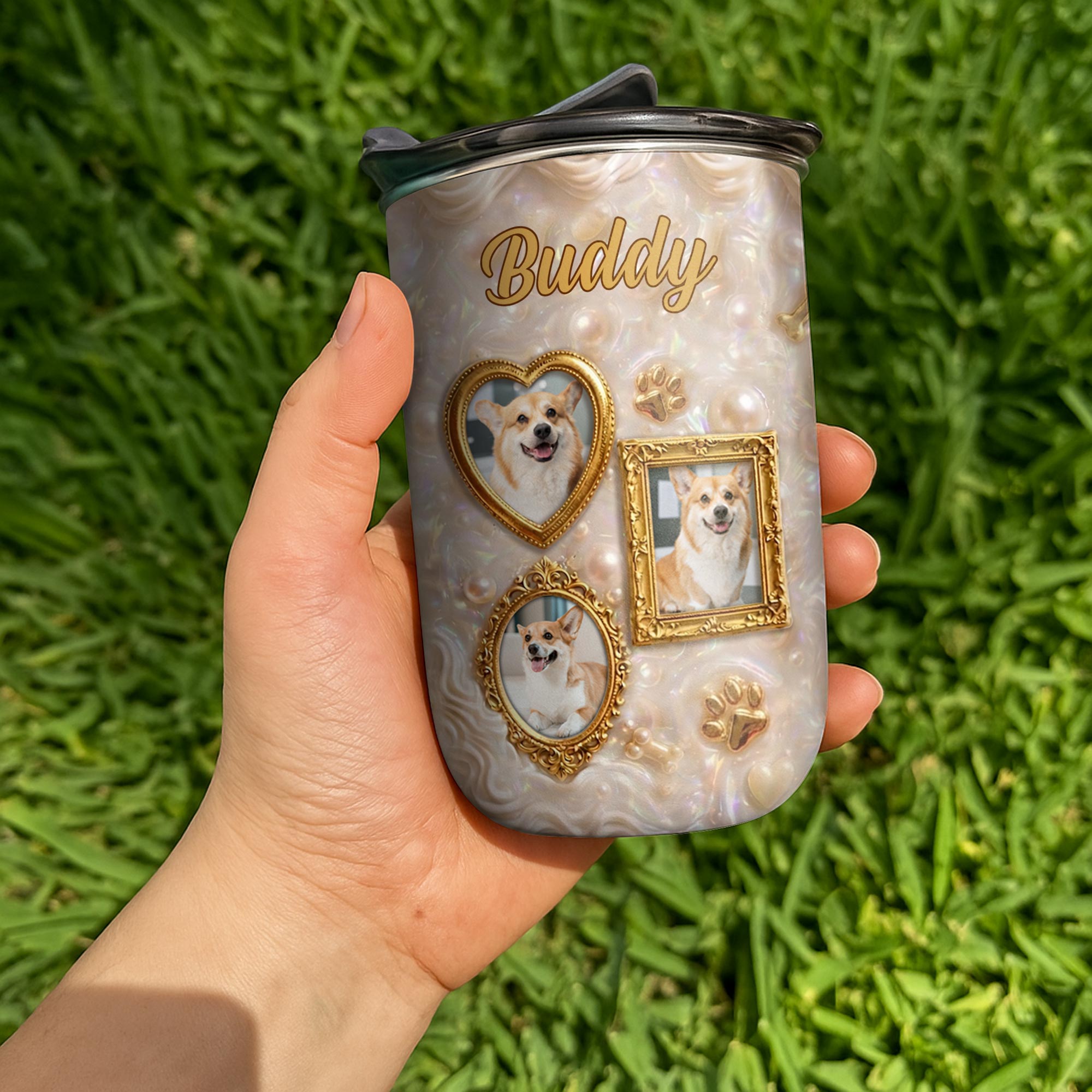 Personalized Insulated 10oz Tumbler for Dog Lovers Gift 10oz tumbler GradoCreations
