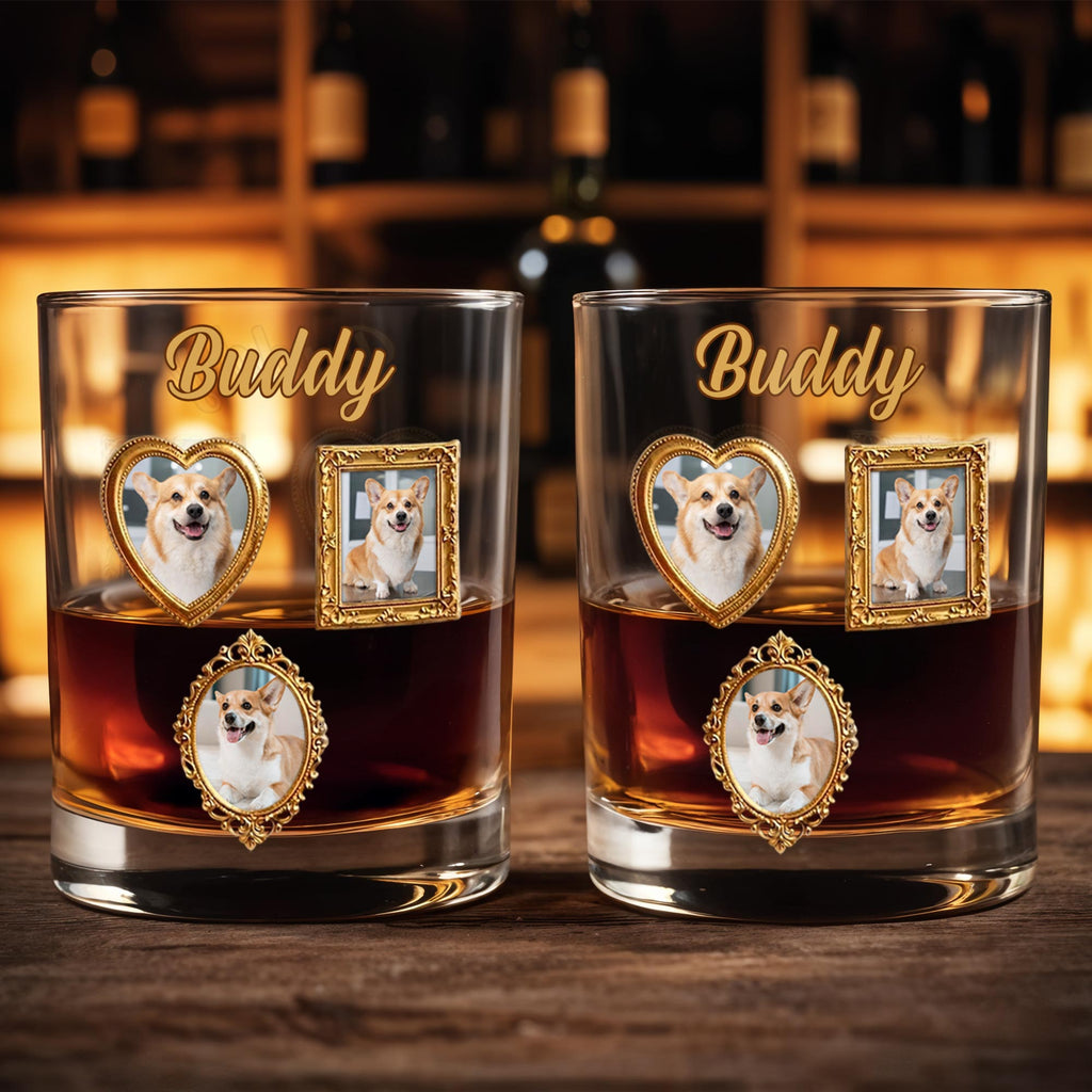 Personalized Custom Whiskey Glass Gift for Dog Dad - Unique Canine Companion Whiskey Glass GradoCreations