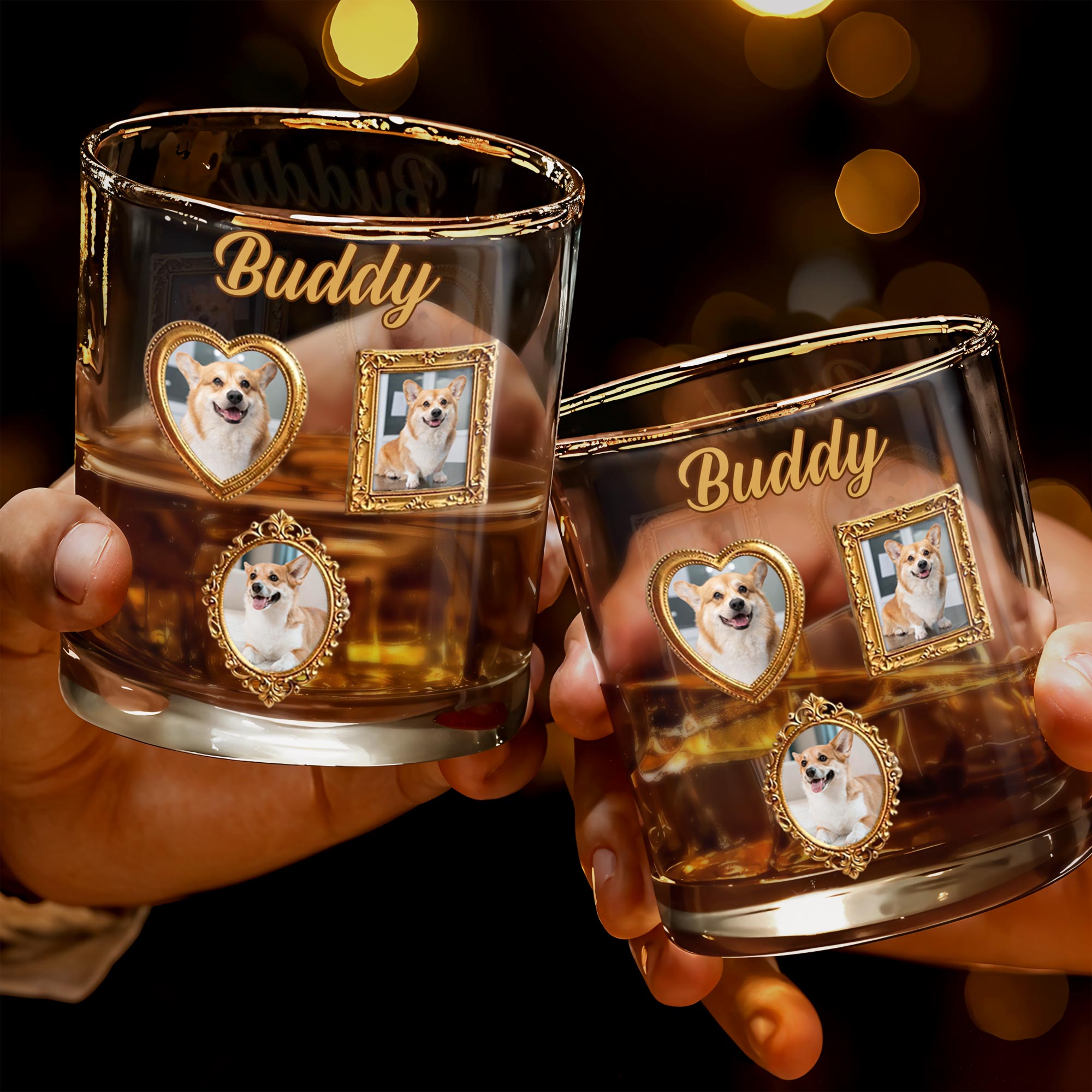 Personalized Custom Whiskey Glass Gift for Dog Dad - Unique Canine Companion Whiskey Glass GradoCreations