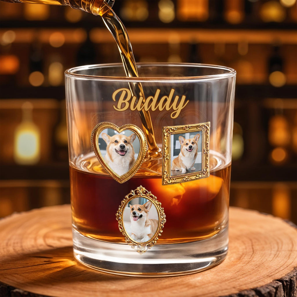 Personalized Custom Whiskey Glass Gift for Dog Dad - Unique Canine Companion Whiskey Glass GradoCreations