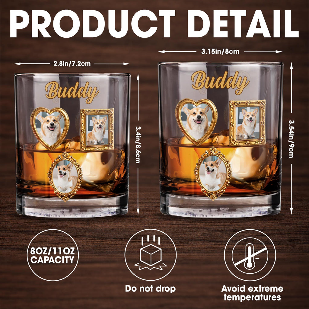 Personalized Custom Whiskey Glass Gift for Dog Dad - Unique Canine Companion Whiskey Glass GradoCreations