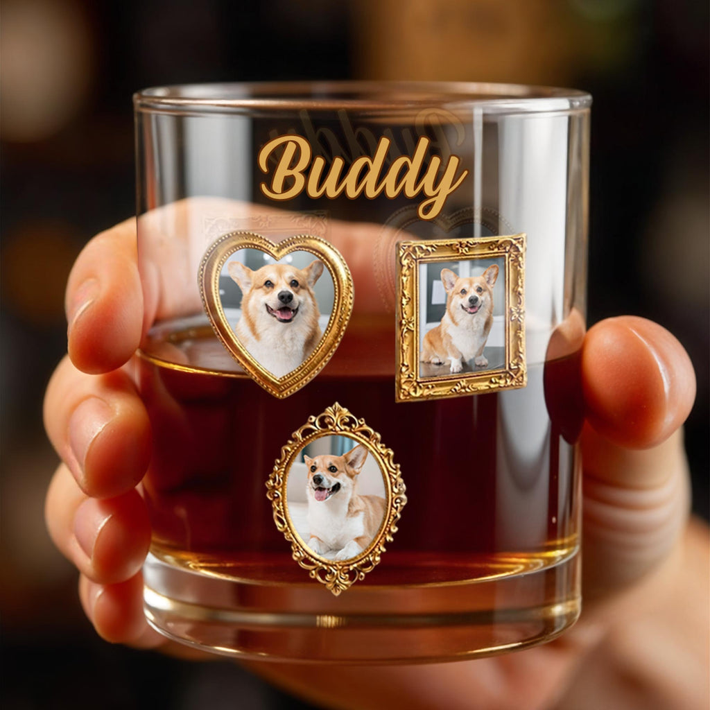 Personalized Custom Whiskey Glass Gift for Dog Dad - Unique Canine Companion Whiskey Glass GradoCreations
