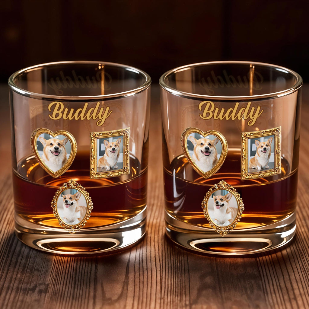 Personalized Custom Whiskey Glass Gift for Dog Dad - Unique Canine Companion Whiskey Glass GradoCreations