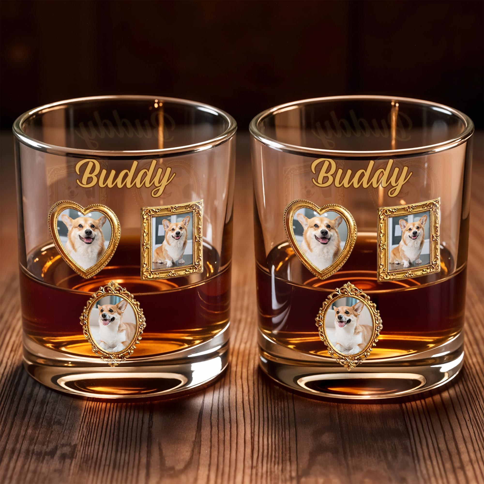 Personalized Custom Whiskey Glass Gift for Dog Dad - Unique Canine Companion Whiskey Glass GradoCreations