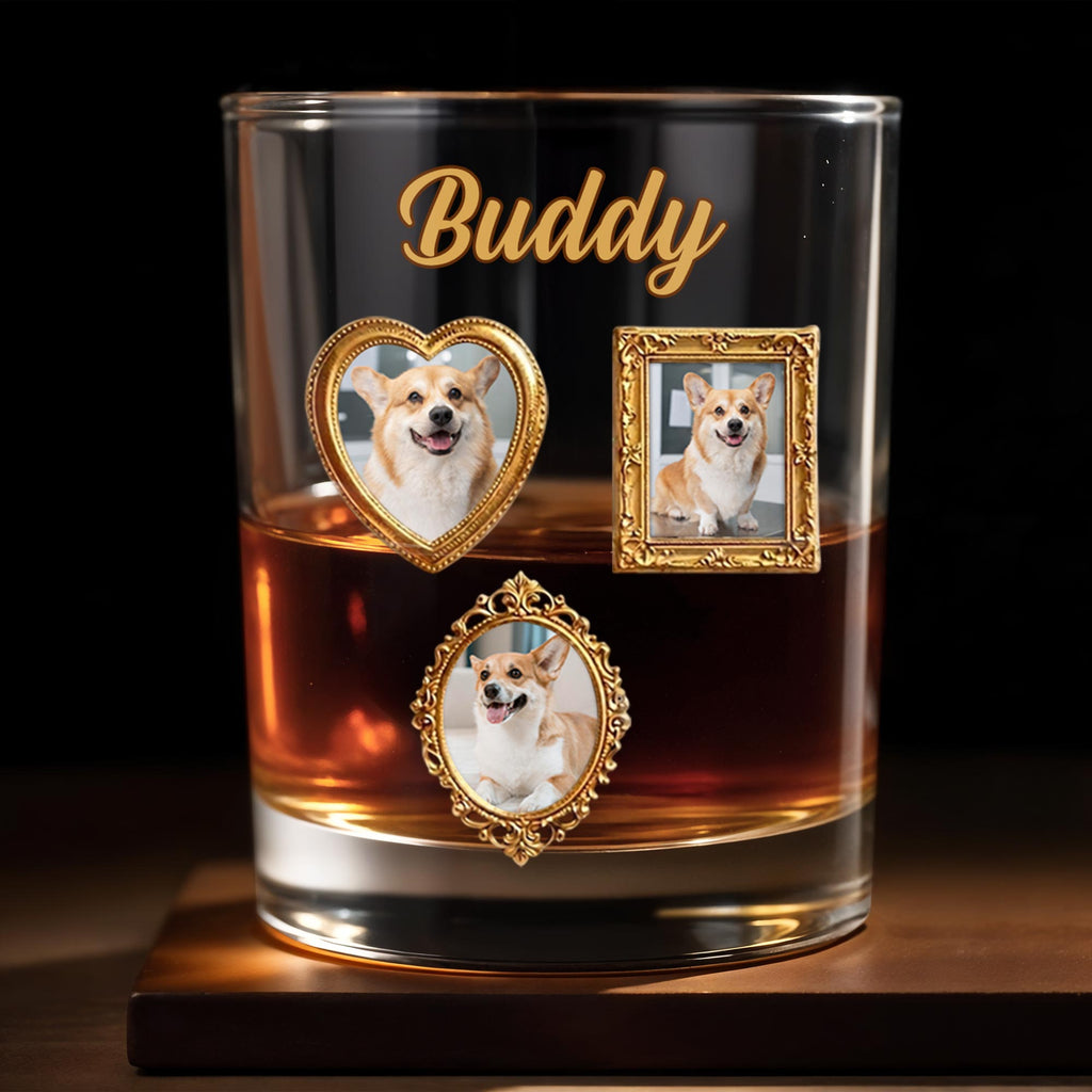 Personalized Custom Whiskey Glass Gift for Dog Dad - Unique Canine Companion Whiskey Glass GradoCreations