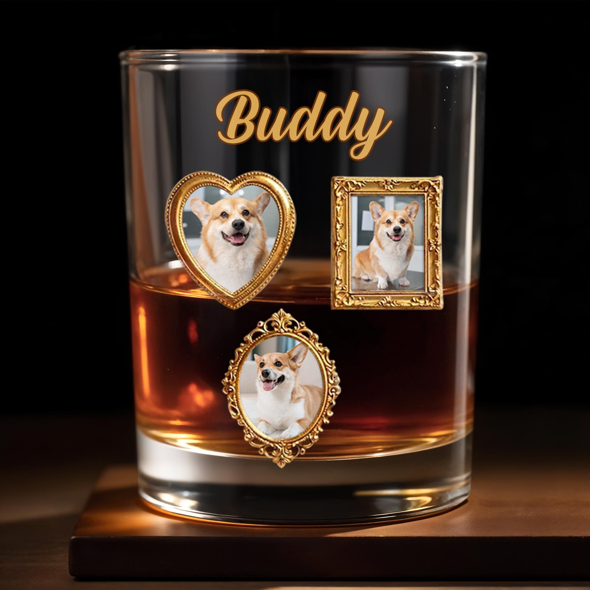 Personalized Custom Whiskey Glass Gift for Dog Dad - Unique Canine Companion Whiskey Glass GradoCreations
