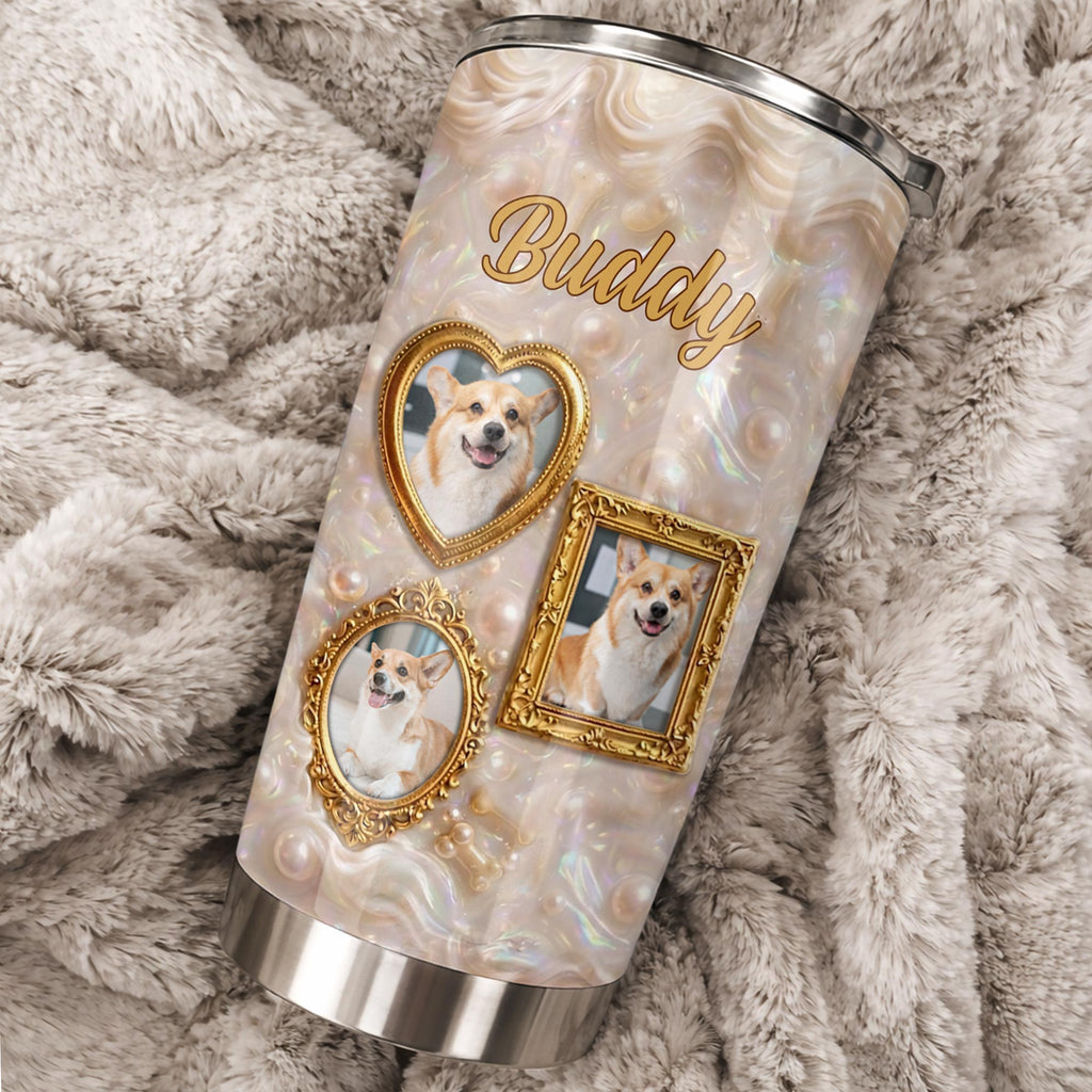 Personalized Dog Tumbler Custom Name Gift for Dog Dad/Mom Tumbler GradoCreations