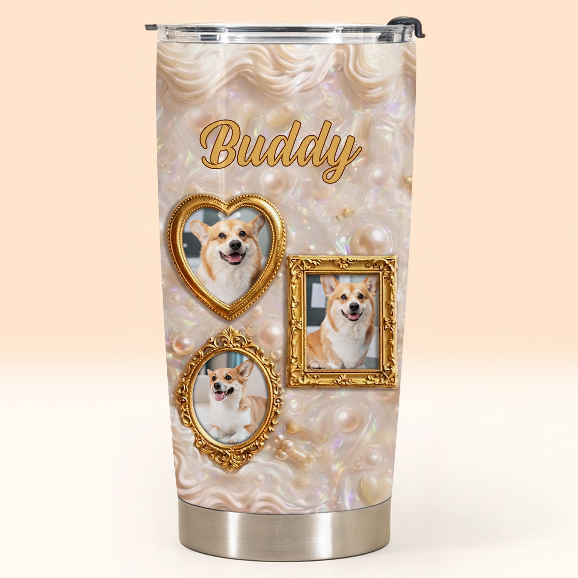 Personalized Dog Tumbler Custom Name Gift for Dog Dad/Mom Tumbler GradoCreations