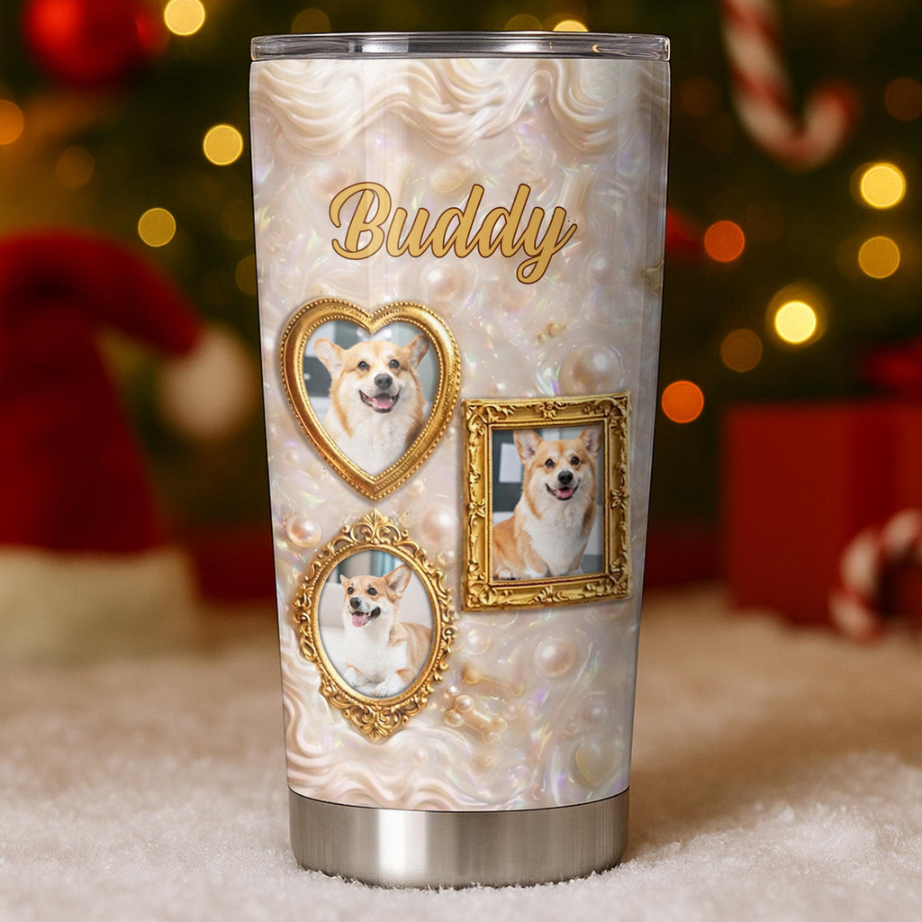 Personalized Dog Tumbler Custom Name Gift for Dog Dad/Mom Tumbler GradoCreations