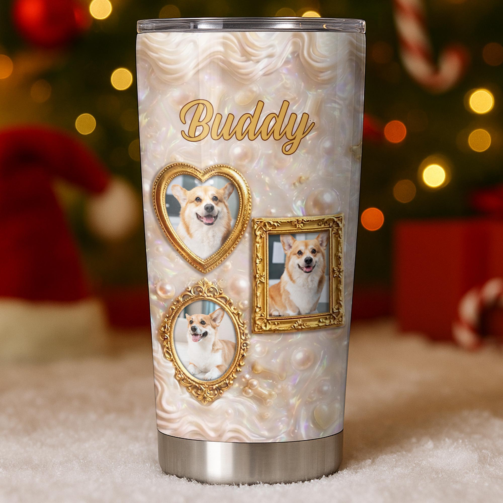 Personalized Dog Tumbler Custom Name Gift for Dog Dad/Mom Tumbler GradoCreations