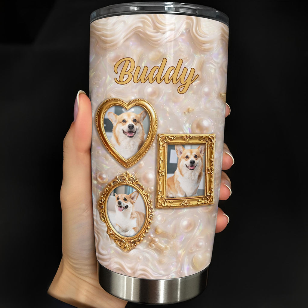 Personalized Dog Tumbler Custom Name Gift for Dog Dad/Mom Tumbler GradoCreations