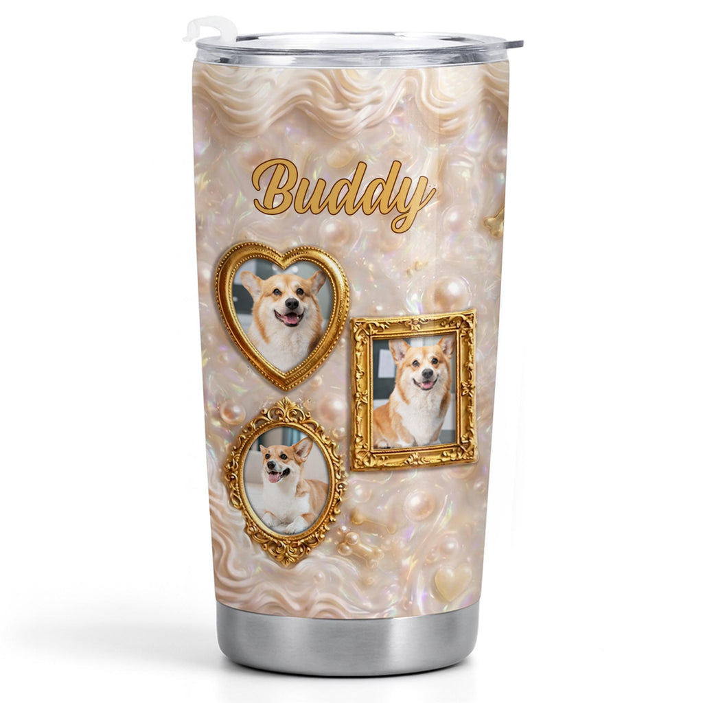 Personalized Dog Tumbler Custom Name Gift for Dog Dad/Mom Tumbler GradoCreations