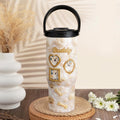 Personalized 30oz Stainless Steel Tumbler Dog Lover Gift Tumbler With Handle GradoCreations
