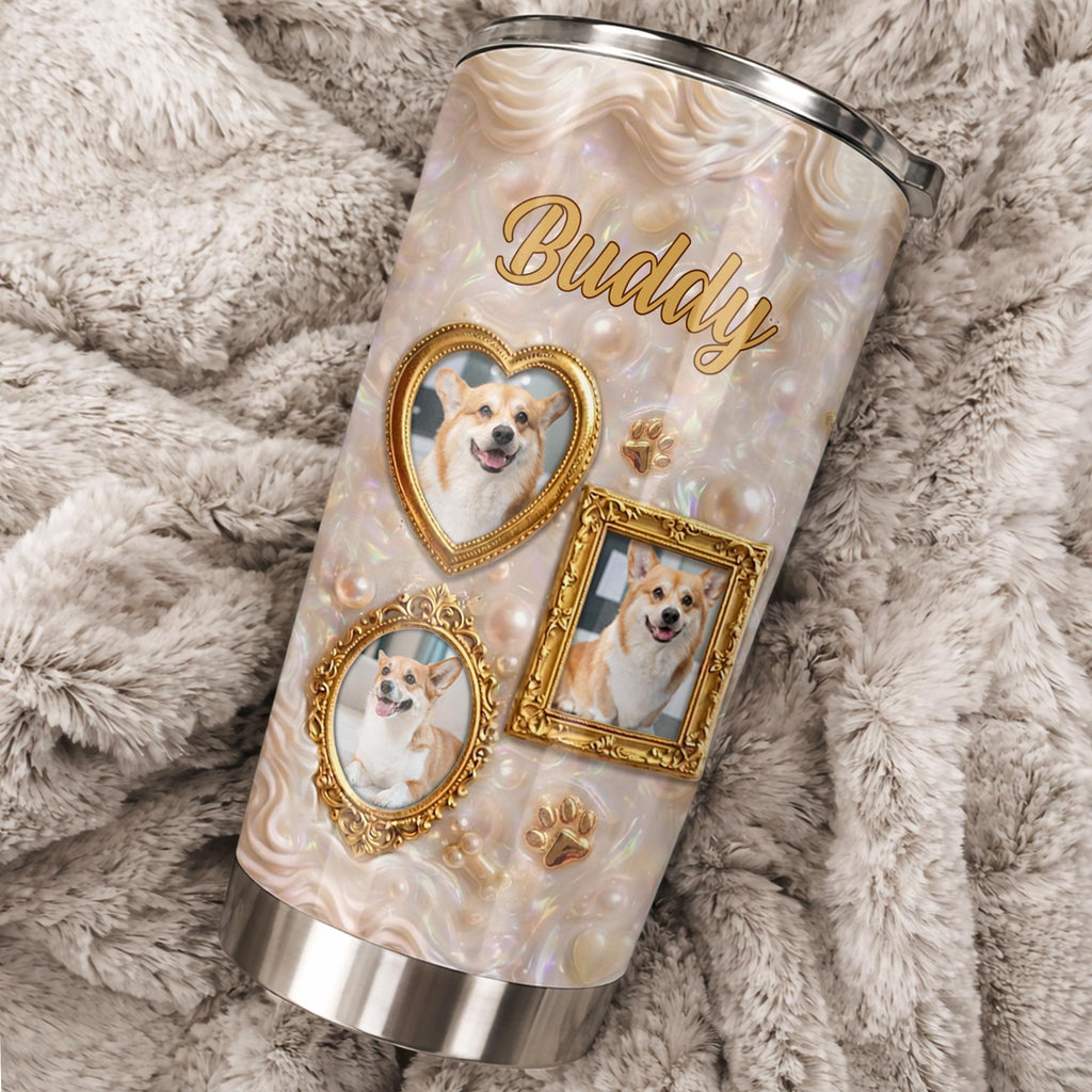 Personalized Dog Lover Tumbler Custom Name Gift for Dog Mom 20oz Tumbler GradoCreations