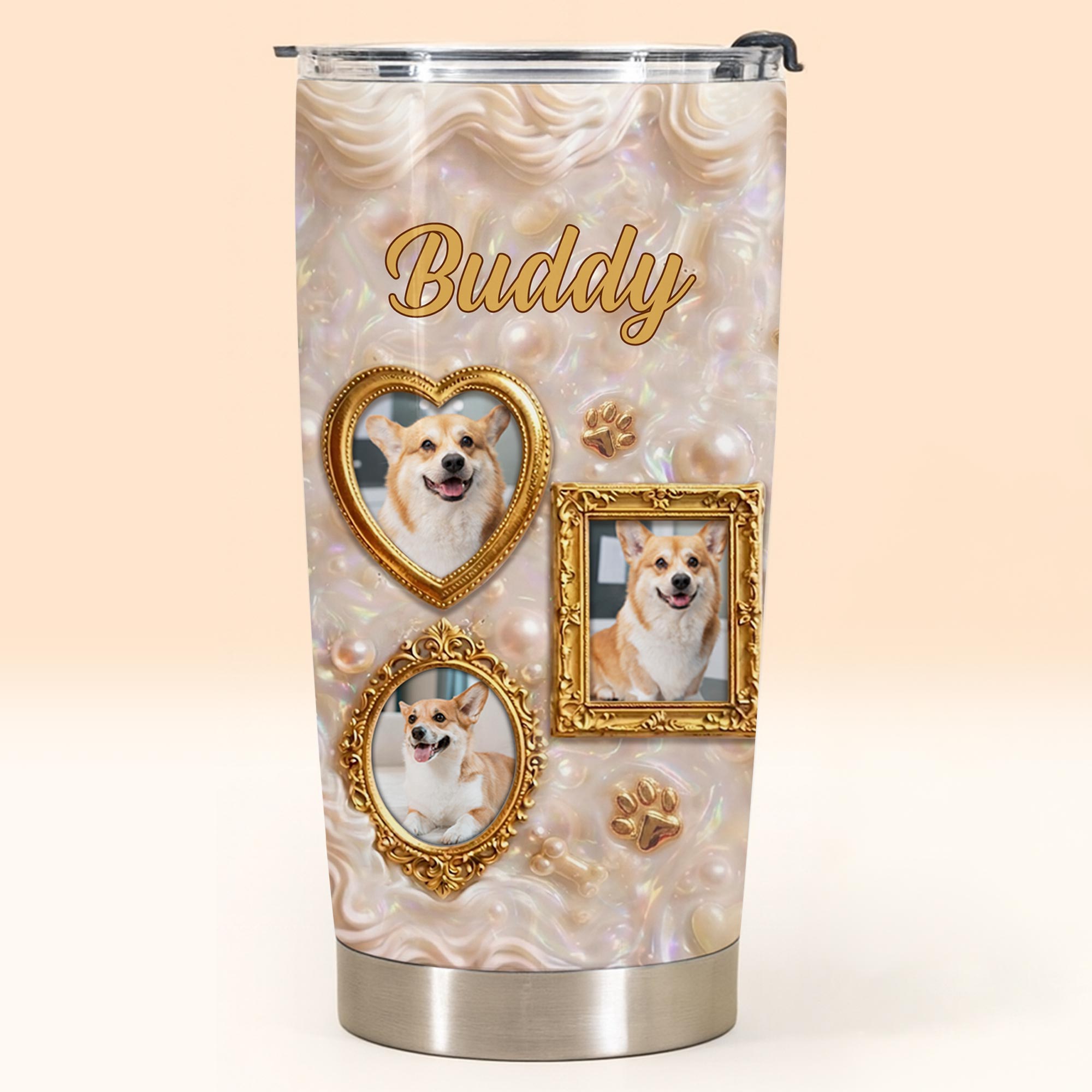 Personalized Dog Lover Tumbler Custom Name Gift for Dog Mom 20oz Tumbler GradoCreations