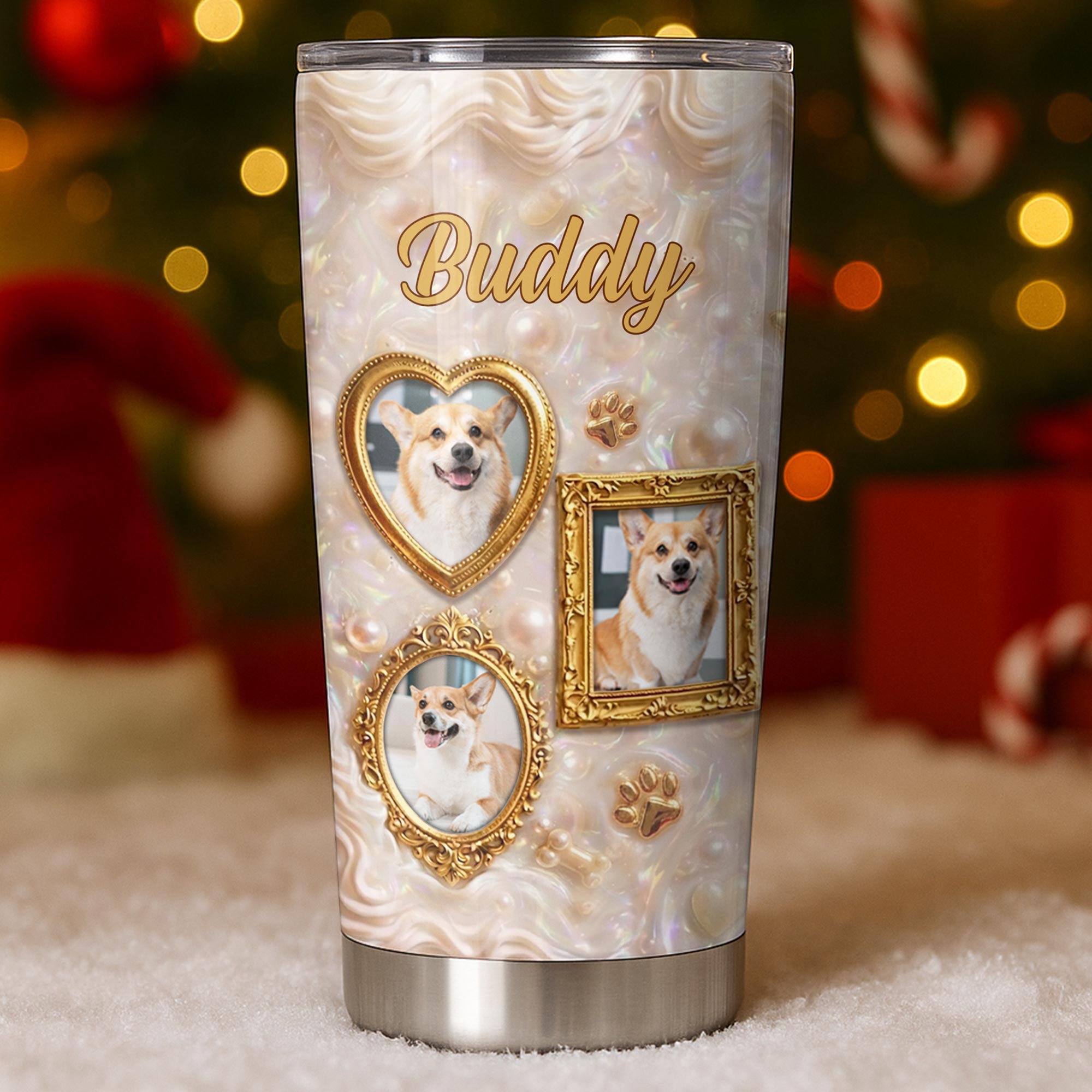 Personalized Dog Lover Tumbler Custom Name Gift for Dog Mom 20oz Tumbler GradoCreations