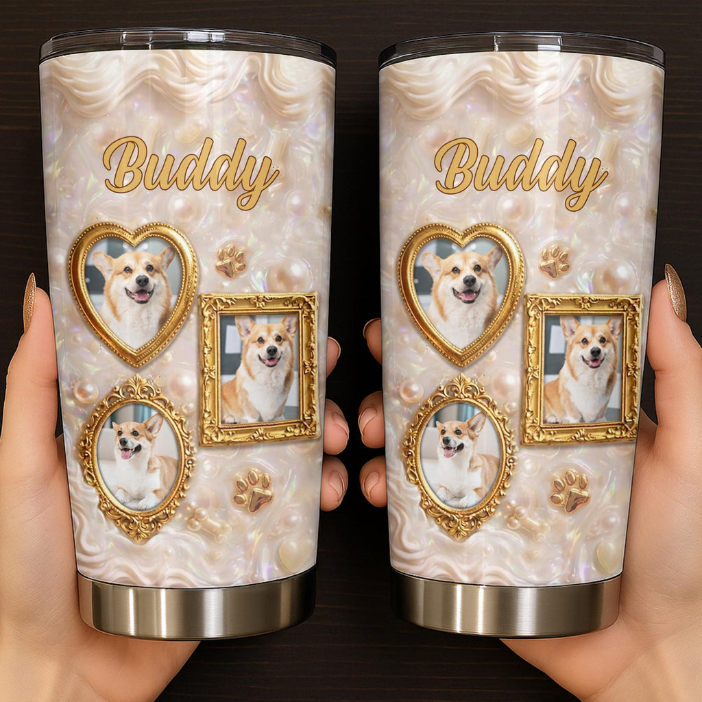 Personalized Dog Lover Tumbler Custom Name Gift for Dog Mom 20oz Tumbler GradoCreations