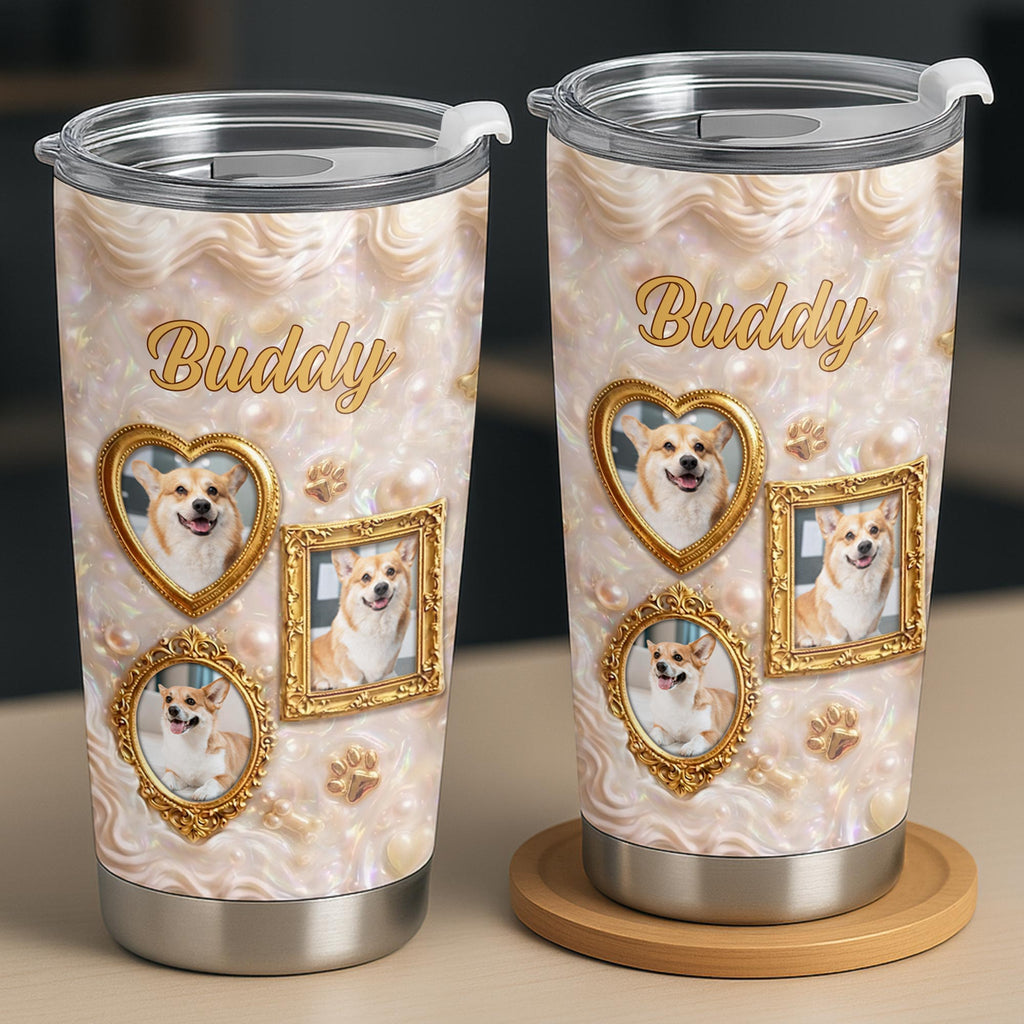 Personalized Dog Lover Tumbler Custom Name Gift for Dog Mom 20oz Tumbler GradoCreations