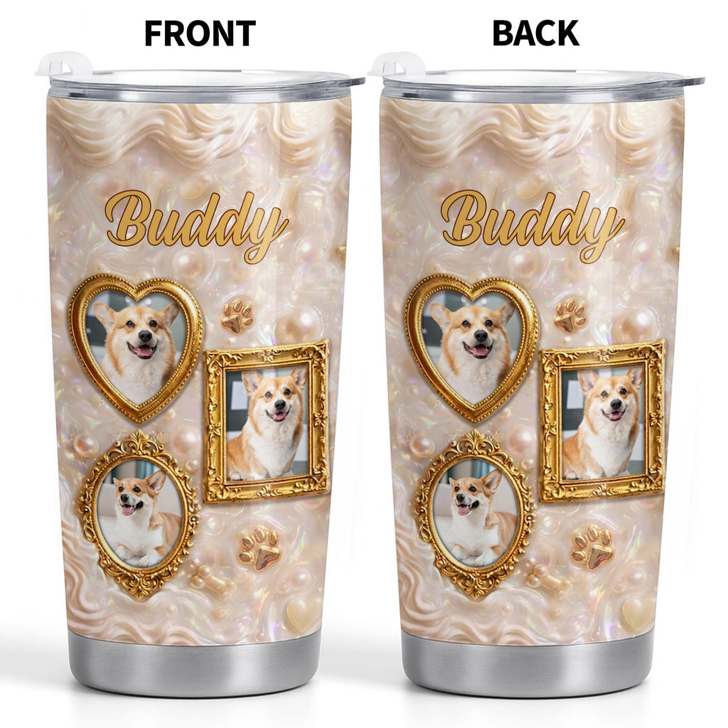 Personalized Dog Lover Tumbler Custom Name Gift for Dog Mom 20oz Tumbler GradoCreations