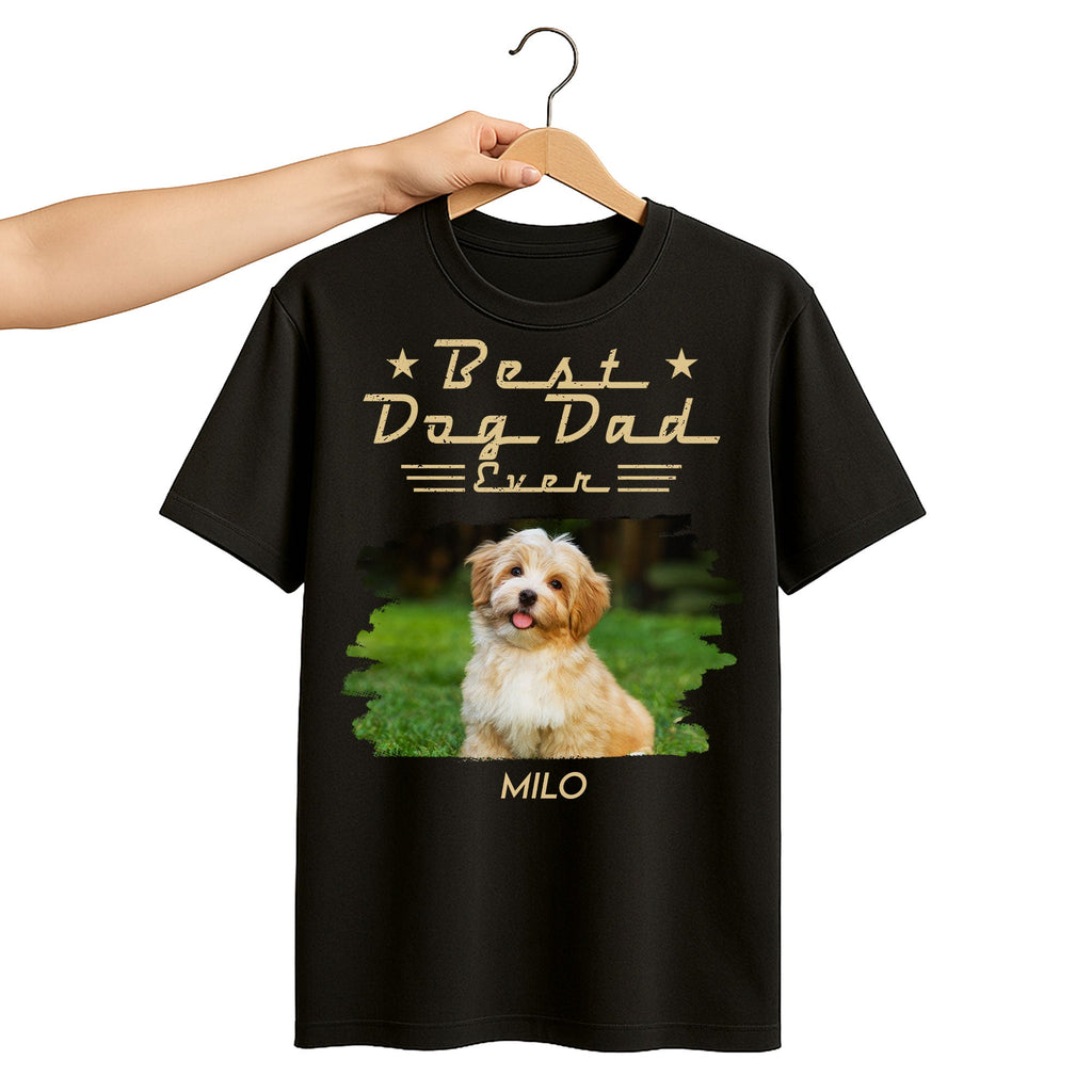 Personalized Dog Dad Shirt Custom Photo Gift for Him Hoodie Shirt GradoCreations