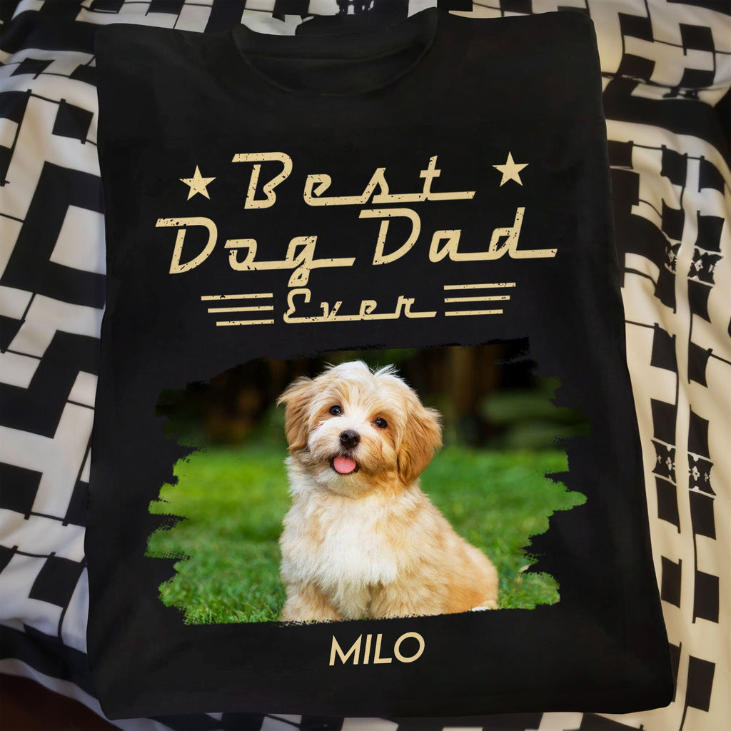 Personalized Dog Dad Shirt Custom Photo Gift for Him Hoodie Shirt GradoCreations