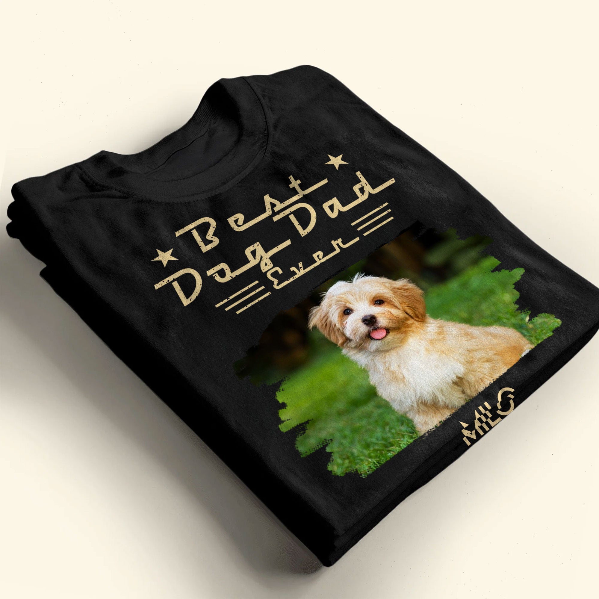 Personalized Dog Dad Shirt Custom Photo Gift for Him Hoodie Shirt GradoCreations