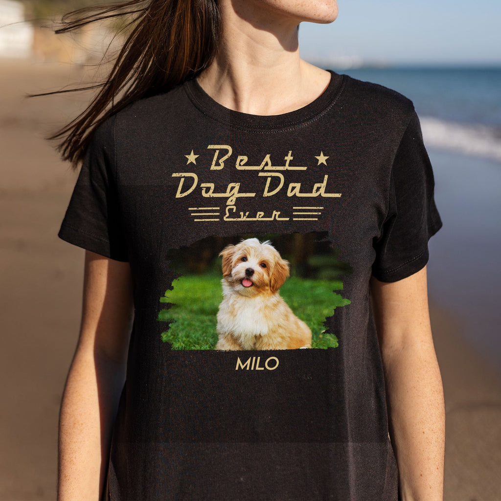 Personalized Dog Dad Shirt Custom Photo Gift for Him Hoodie Shirt GradoCreations