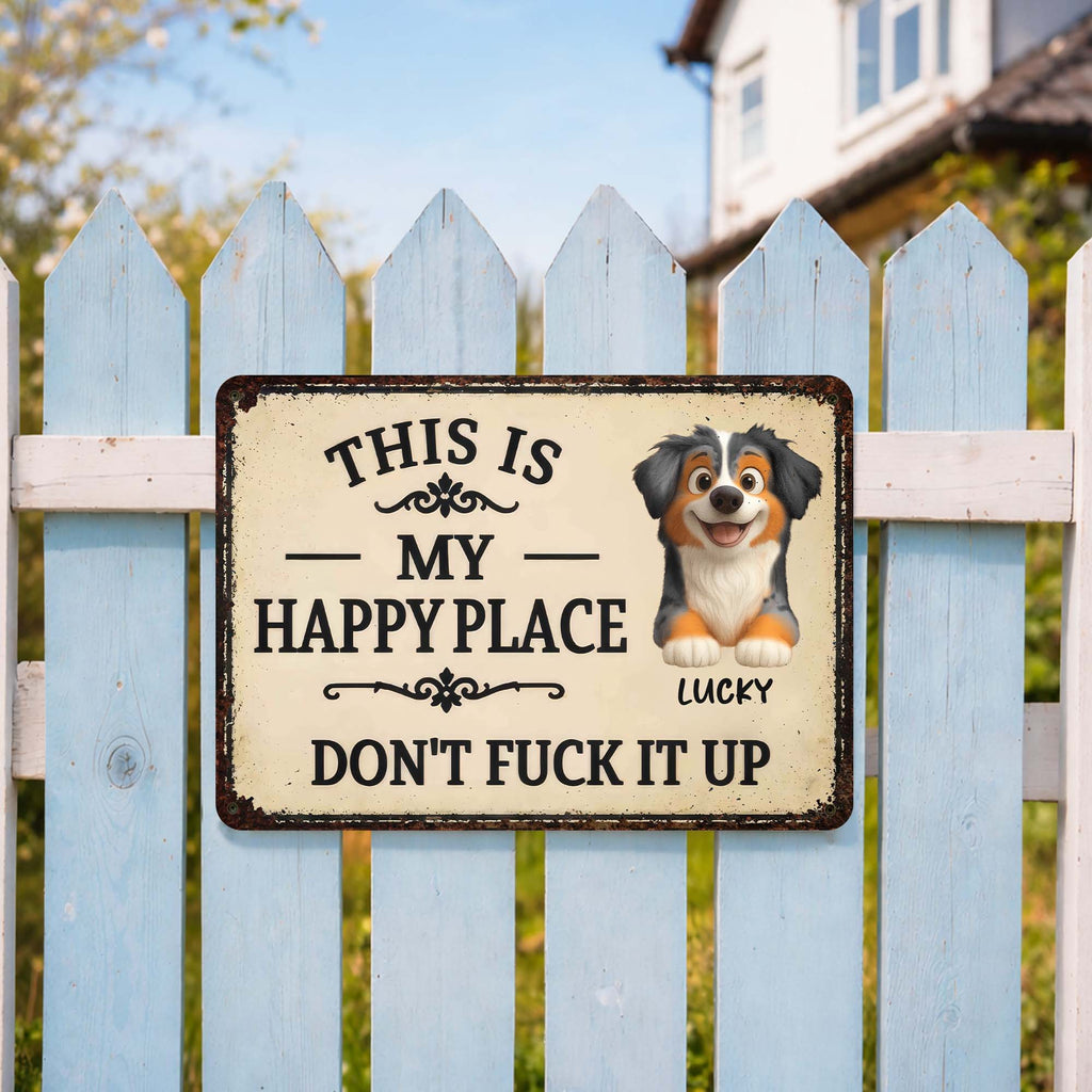 Personalized Metal Sign Custom Dog Lover Gift for Home