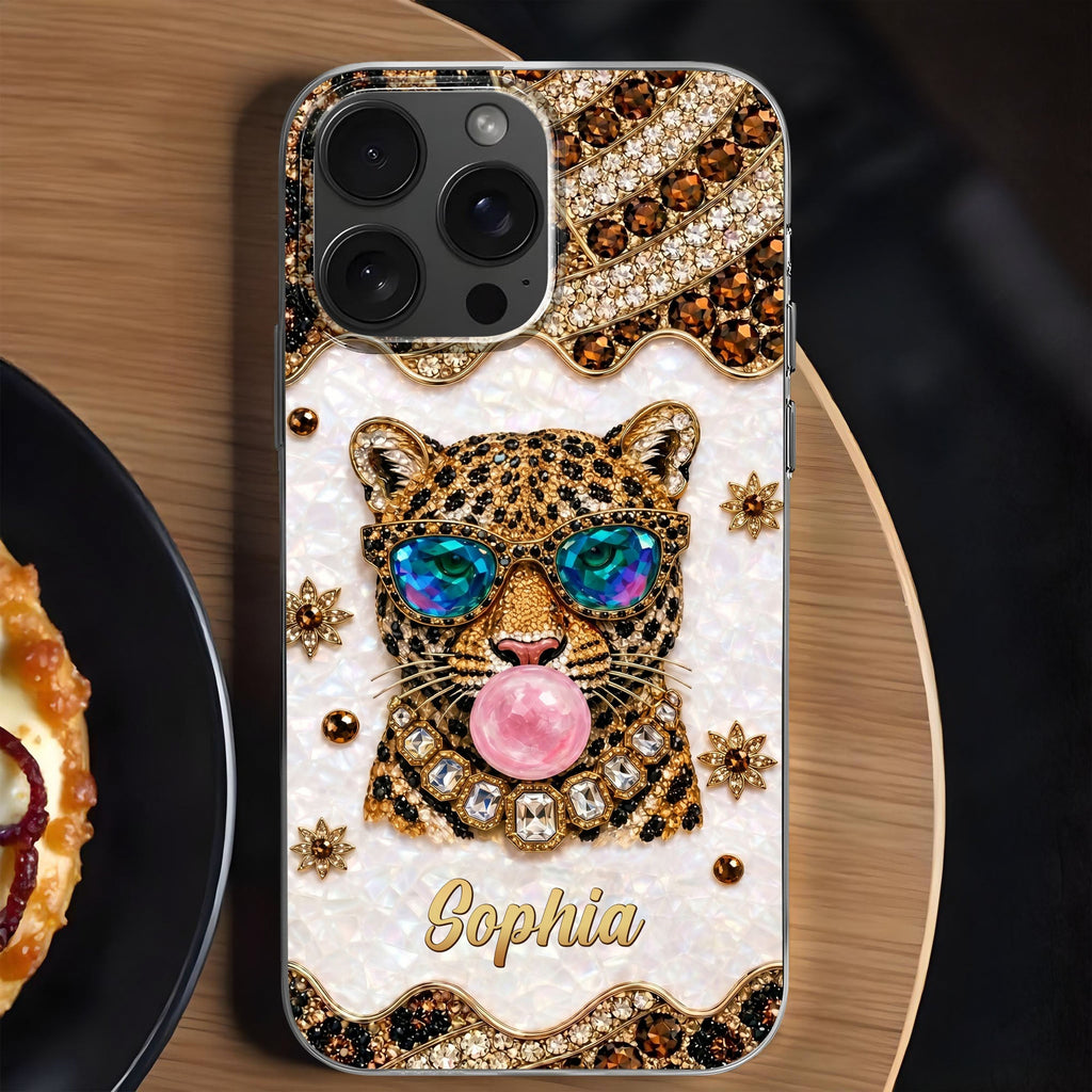 Personalized Clear Phone Case Custom Name Girl Boss Gift