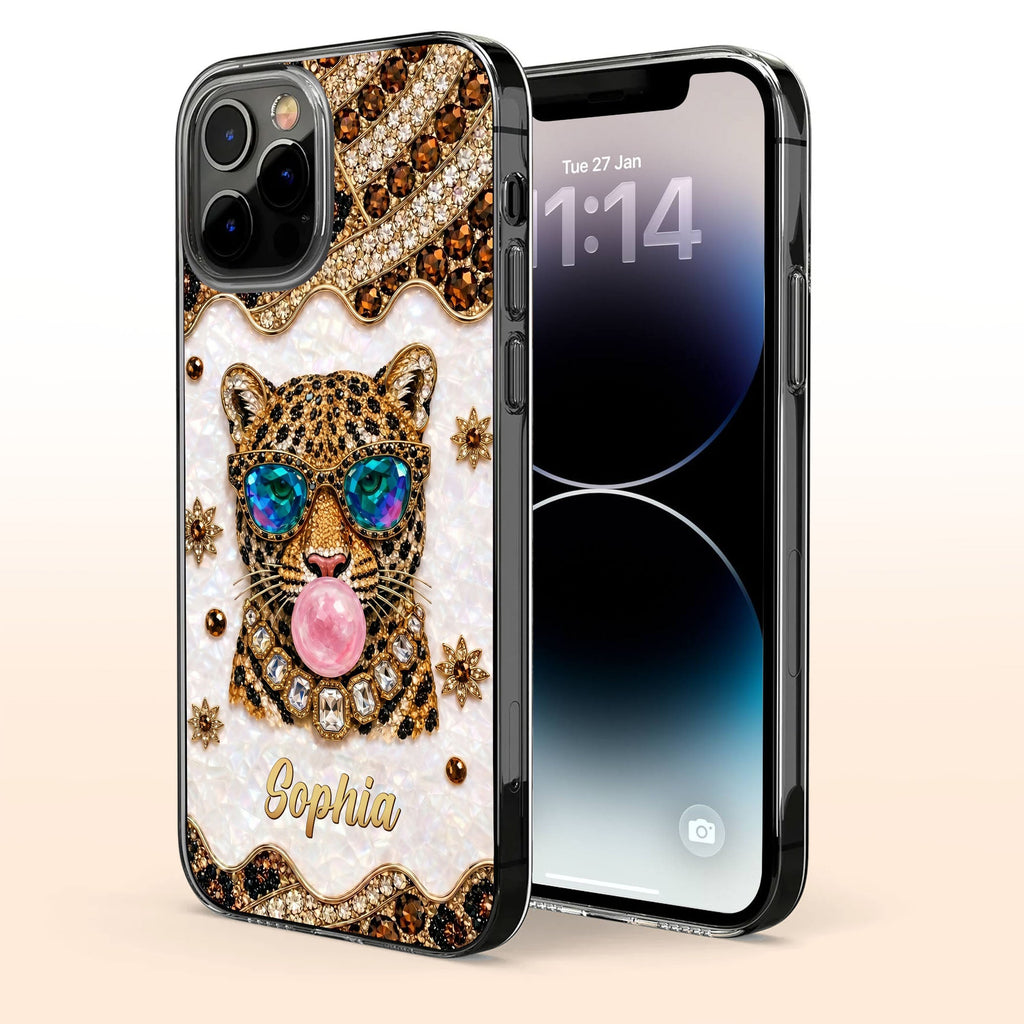 Personalized Clear Phone Case Custom Name Girl Boss Gift