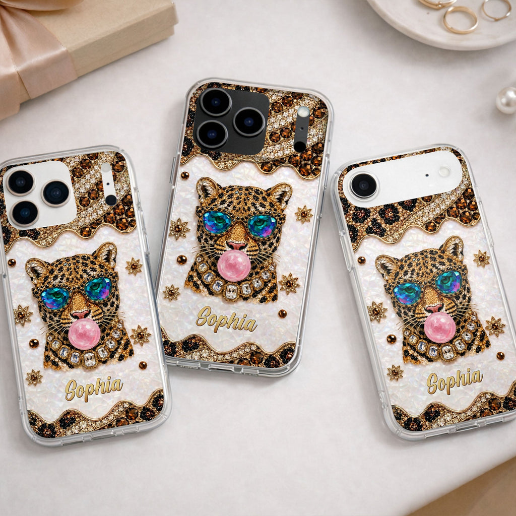 Personalized Clear Phone Case Custom Name Girl Boss Gift