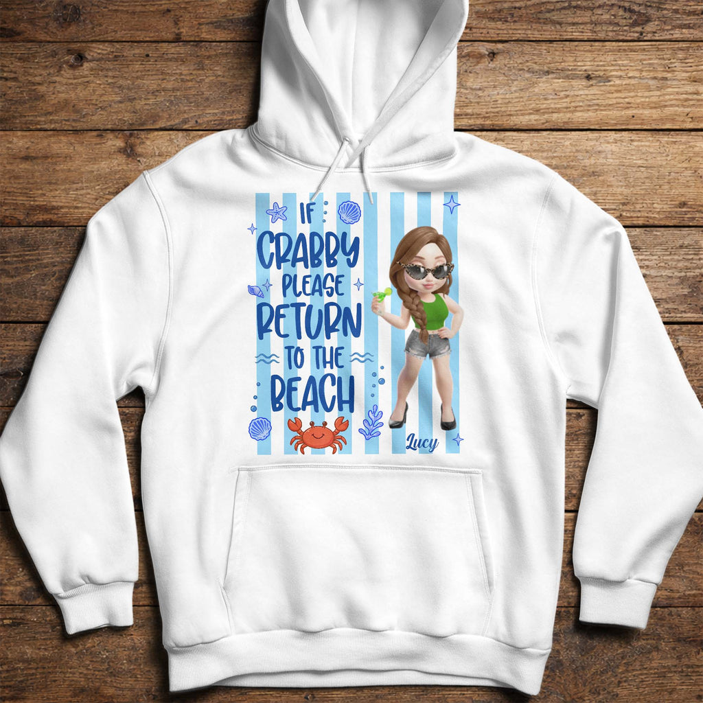 Personalized Crabby Beach T-shirt & Hoodie for Women Shirt GradoCreations