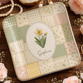 Personalized Ceramic Jewelry Dish Custom Name Birth Month Flowers Jewelry Dish GradoCreations