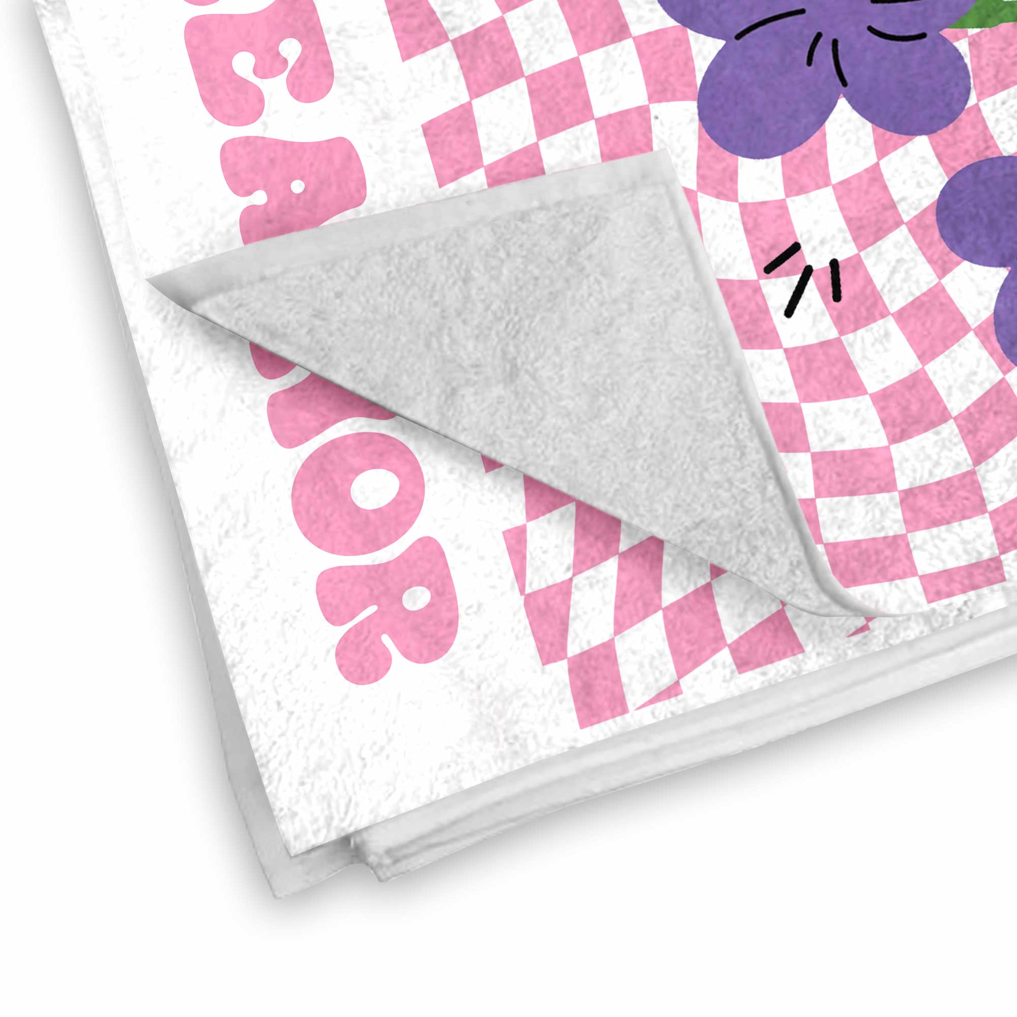 Personalized Beach Towel Custom Name Birth Month Flowers Gift for Mom Beach Towels GradoCreations