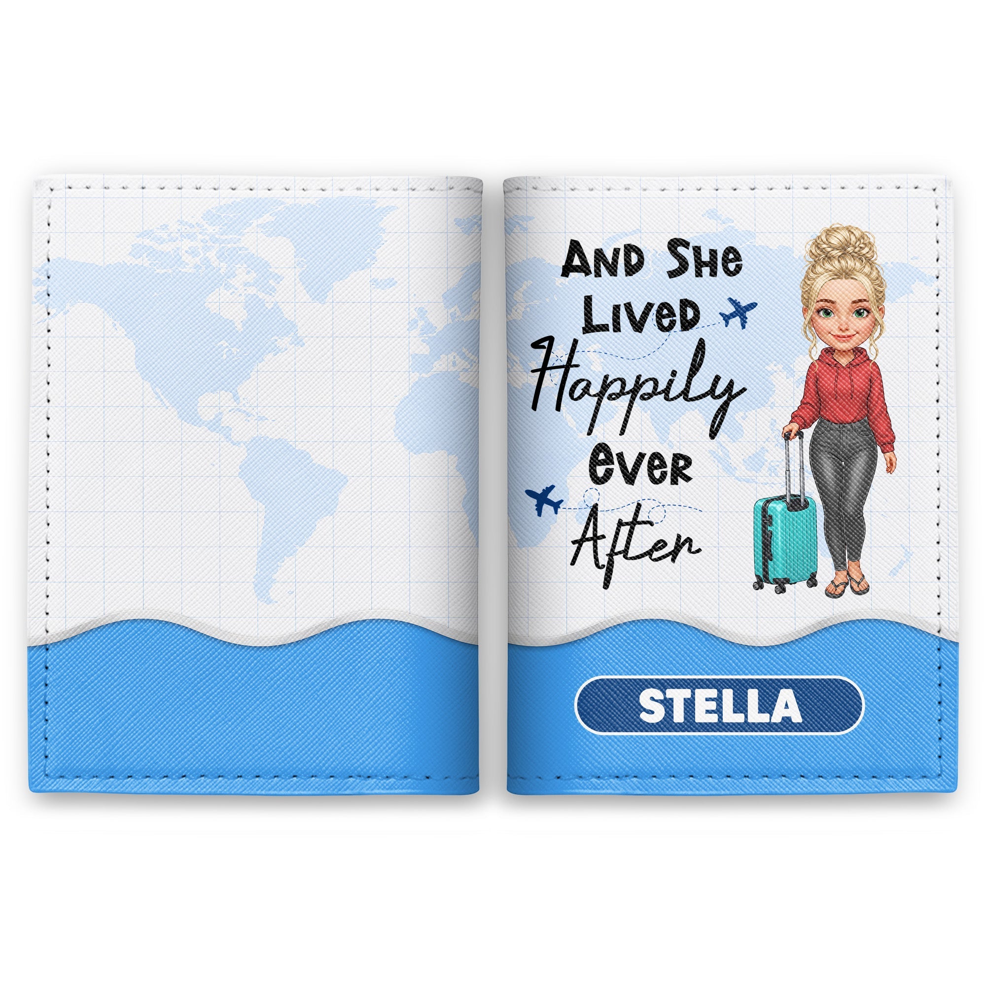 Personalized Passport Cover Custom Name Travel Accessory Passport Holder GradoCreations