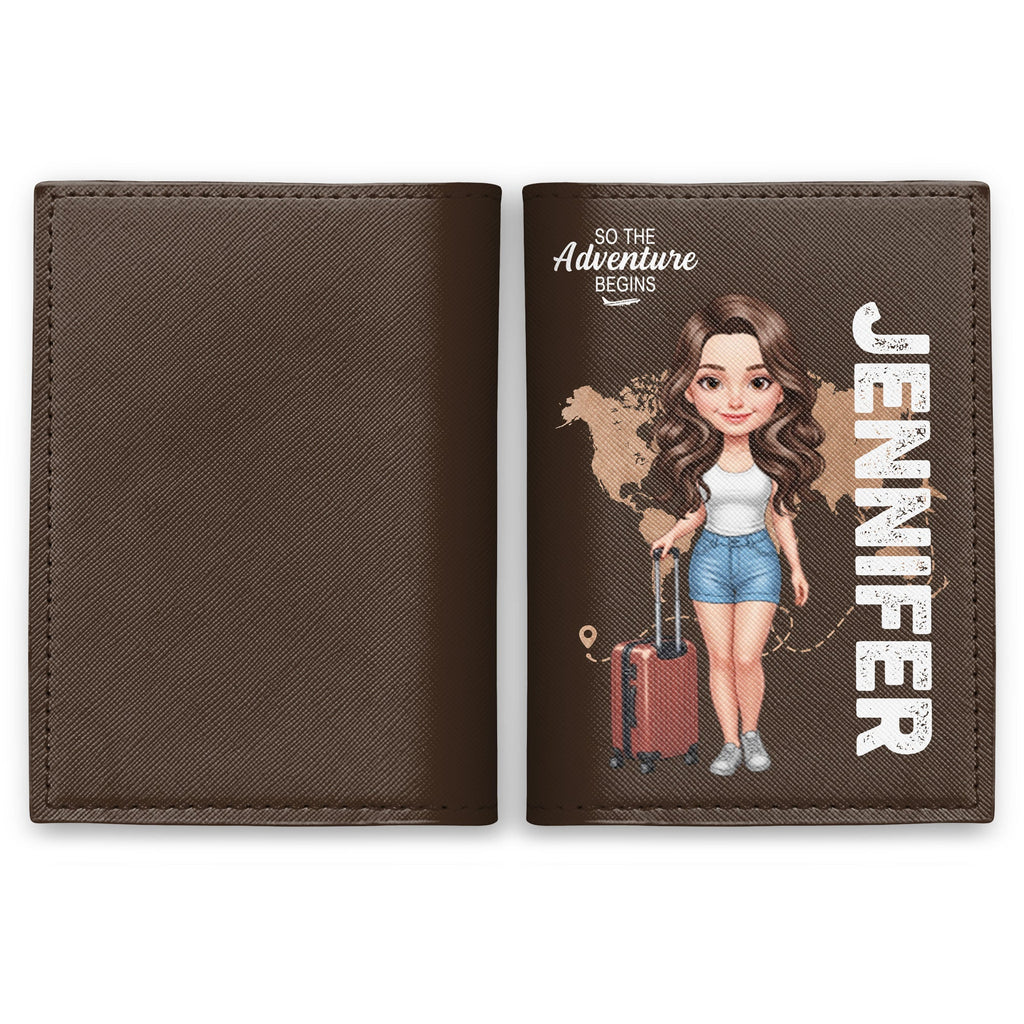 Personalized Travel Passport Holder Custom Name for Girls Passport Holder GradoCreations
