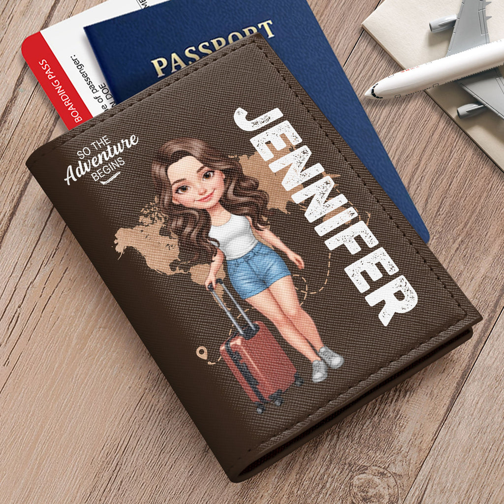 Personalized Travel Passport Holder Custom Name for Girls Passport Holder GradoCreations