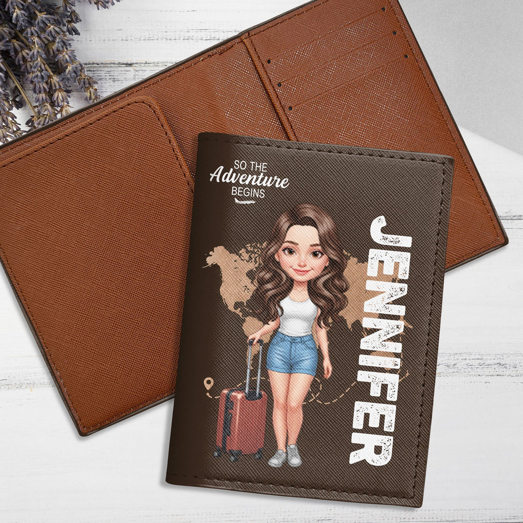 Personalized Travel Passport Holder Custom Name for Girls Passport Holder GradoCreations