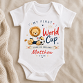 Personalized Baby Jersey Bodysuit My First World Cup Gift for New Parents