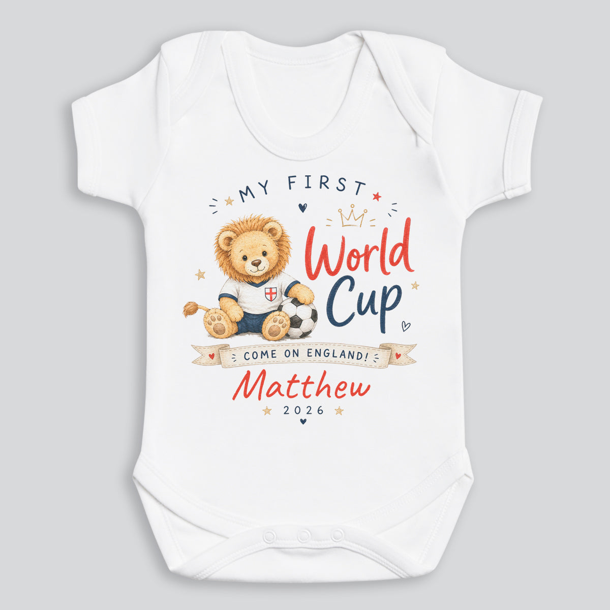 Personalized Baby Jersey Bodysuit My First World Cup Gift for New Parents
