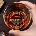 Personalized Engraved Whiskey Glass Gift for Father-in-Law Whiskey Glass GradoCreations