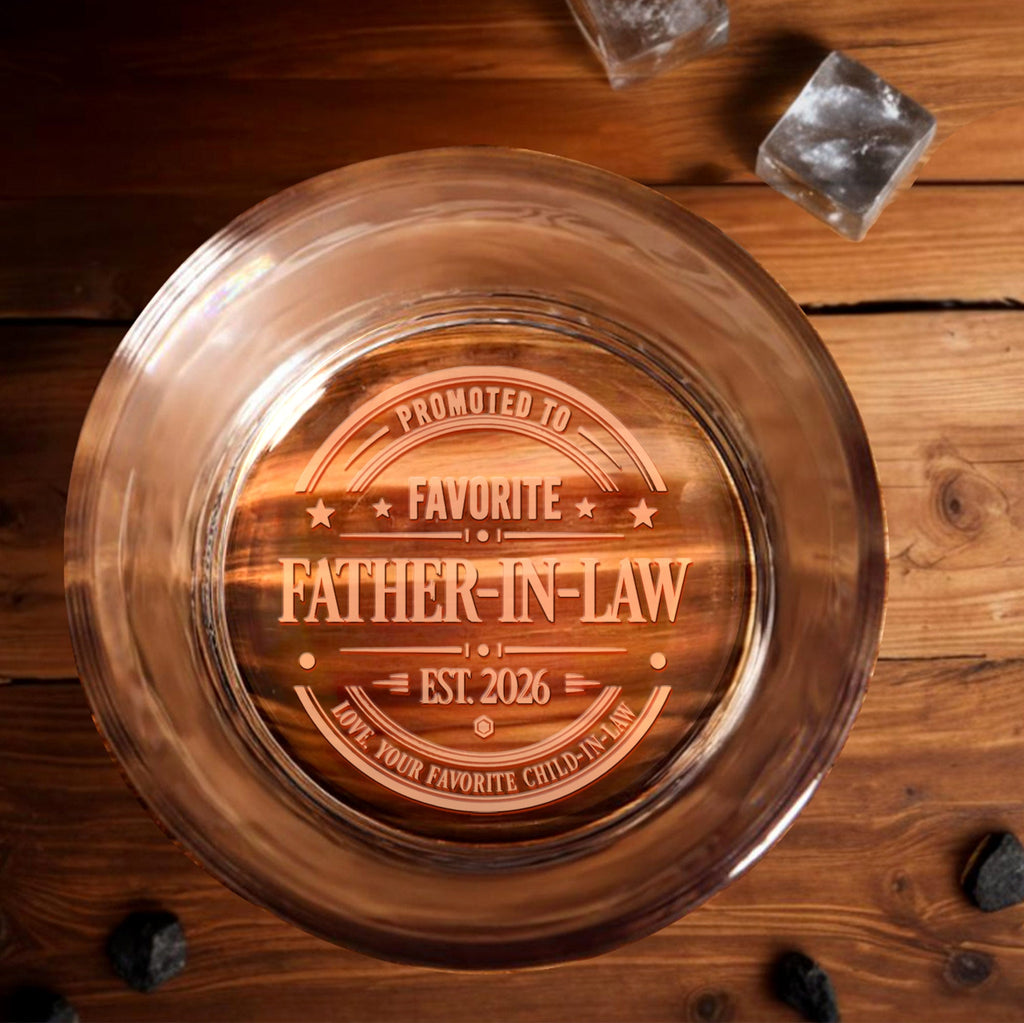 Personalized Engraved Whiskey Glass Gift for Father-in-Law Whiskey Glass GradoCreations