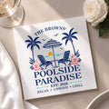 Personalized Cocktail Napkins Custom Family Name Beach Theme Cocktail Napkins GradoCreations